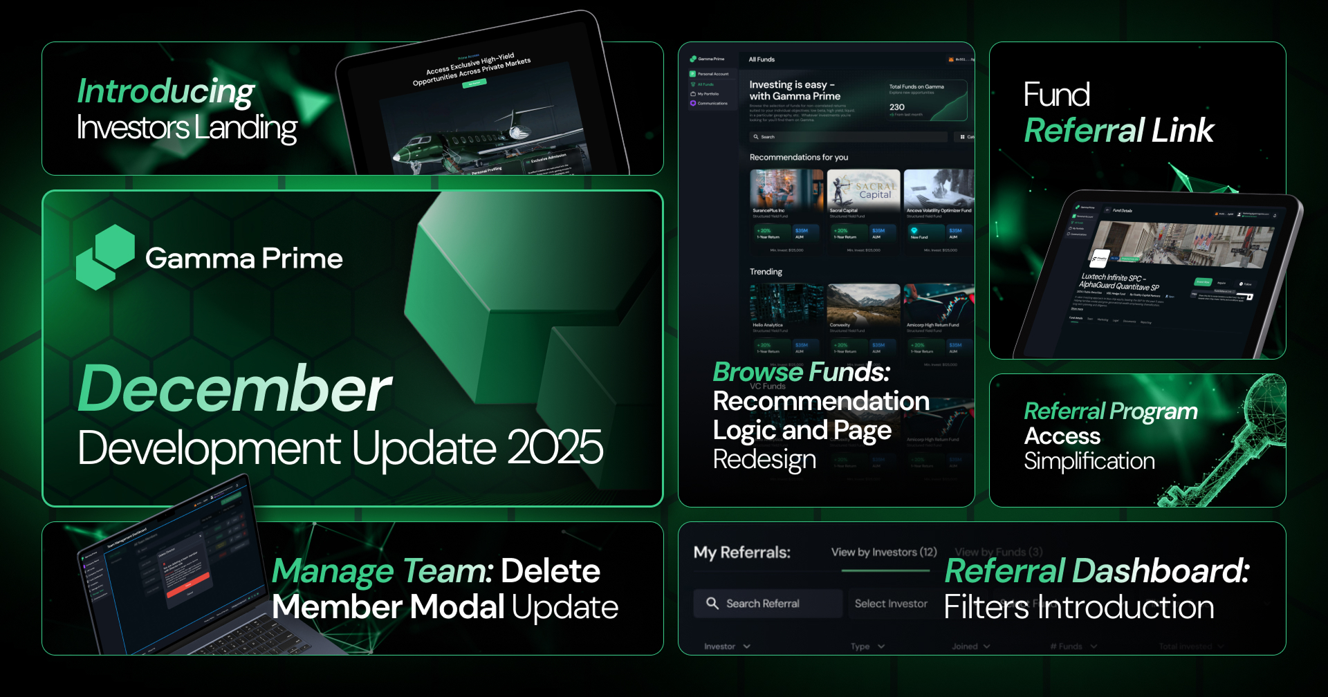 Tokenized Capital Summit 2026 Hong Kong, Introducing Investors Landing & Referral Dashboard Filters and More! – December Development Update 2025