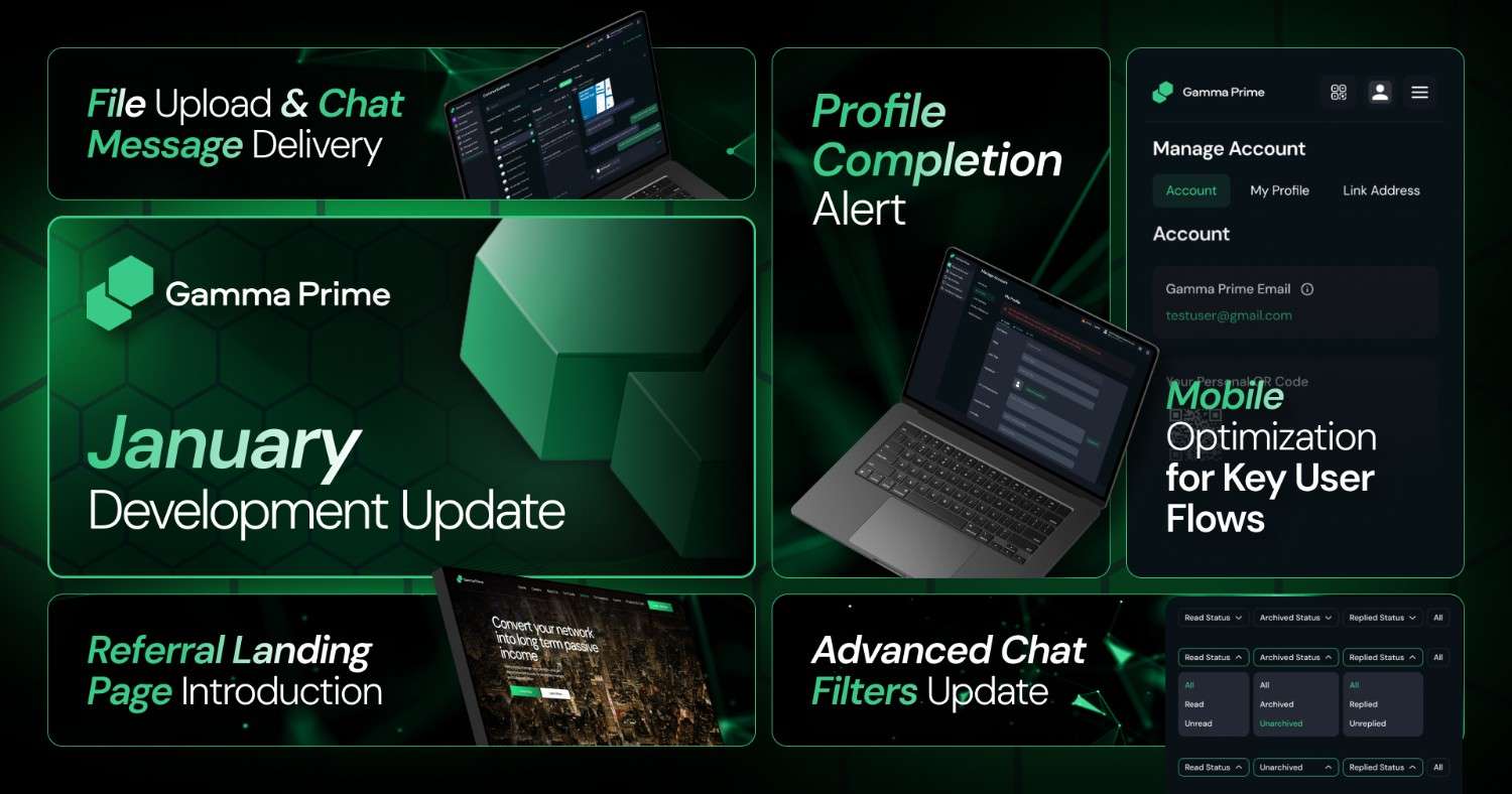 Tokenized Capital Summit 2026 Hong Kong, Advanced Chat Filters Update, Referral Landing Page Introduction and More! – January Development Update 2026