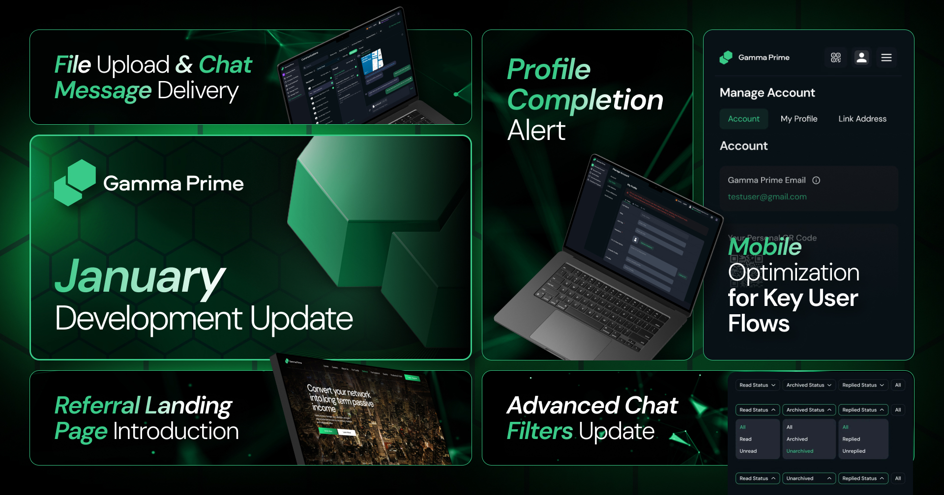 Tokenized Capital Summit 2026 Hong Kong, Advanced Chat Filters Update, Referral Landing Page Introduction and More! – January Development Update 2026